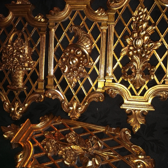 4 DART INC. FOUR SEASONS GOLD WALL HANGINGS - Picture 6 of 15